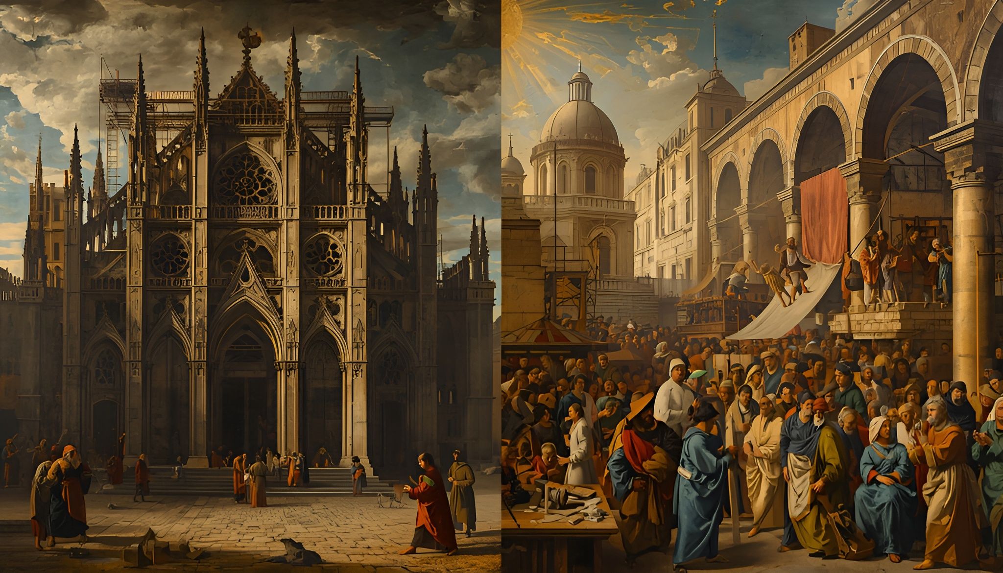 Kathedrale vs. Basar Kathedrale vs. Basar